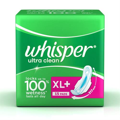 WHISPER ULTRA SOFT XL PLUS 15 PADS