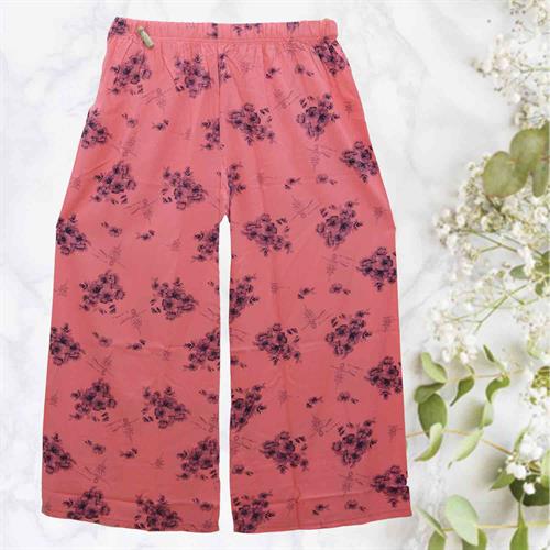 PARIS FASHION PLAZZO PRINTED PINK- XL
