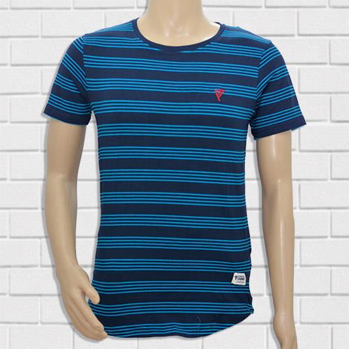 POINT 7EVEN T-SHIRT - NAVY BLUE - BLUE LINING - M