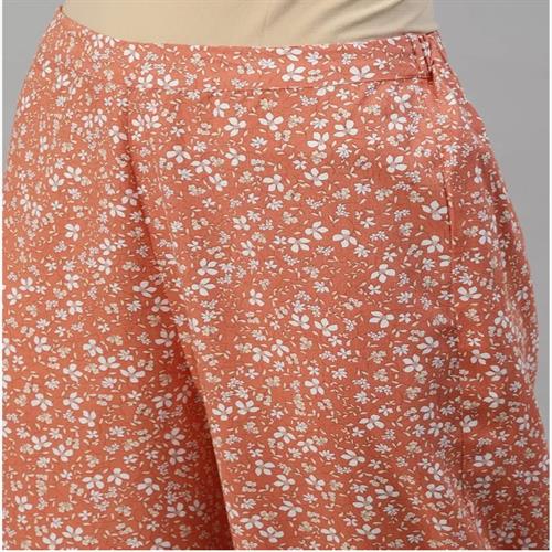 ZARA LADIES PALAZZO ORANGE PRINTED - XL