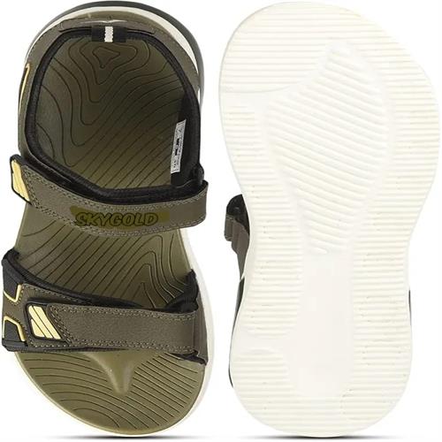 SKY GOLD MENS SANDAL OLIVE SIZE-9