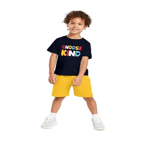 BOOMS KIDS CASUAL SETS BLACK & YELLOW ( 2-3 years )