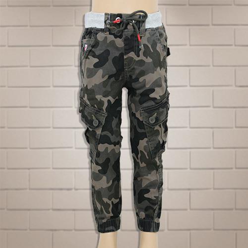 KIDS NEXT ARMY PRINT TROUSER PANT- 4 Y