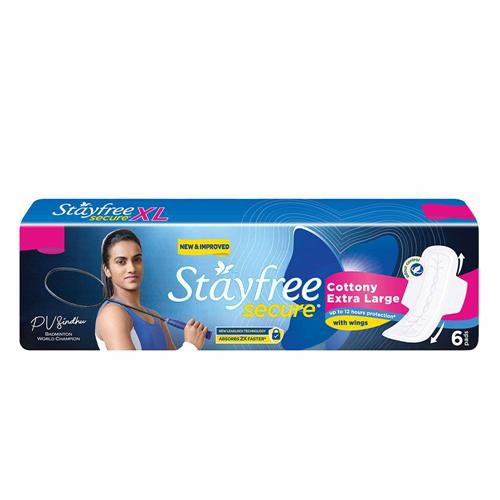 STAYFREE SECURE DRY COVER XL 6PAD