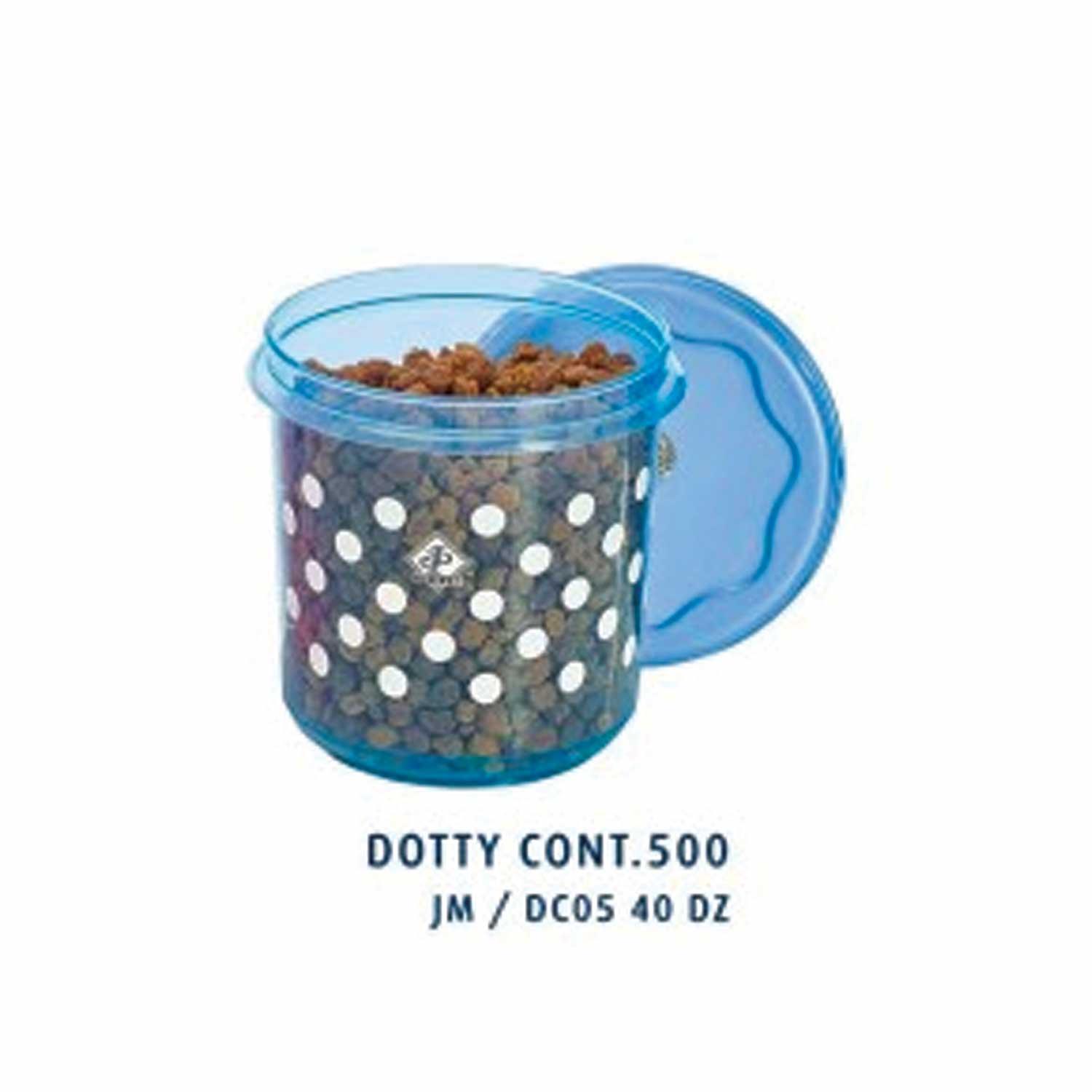 BHAWANI DOTTY CONTAINER 500 (BLUE) 1PC
