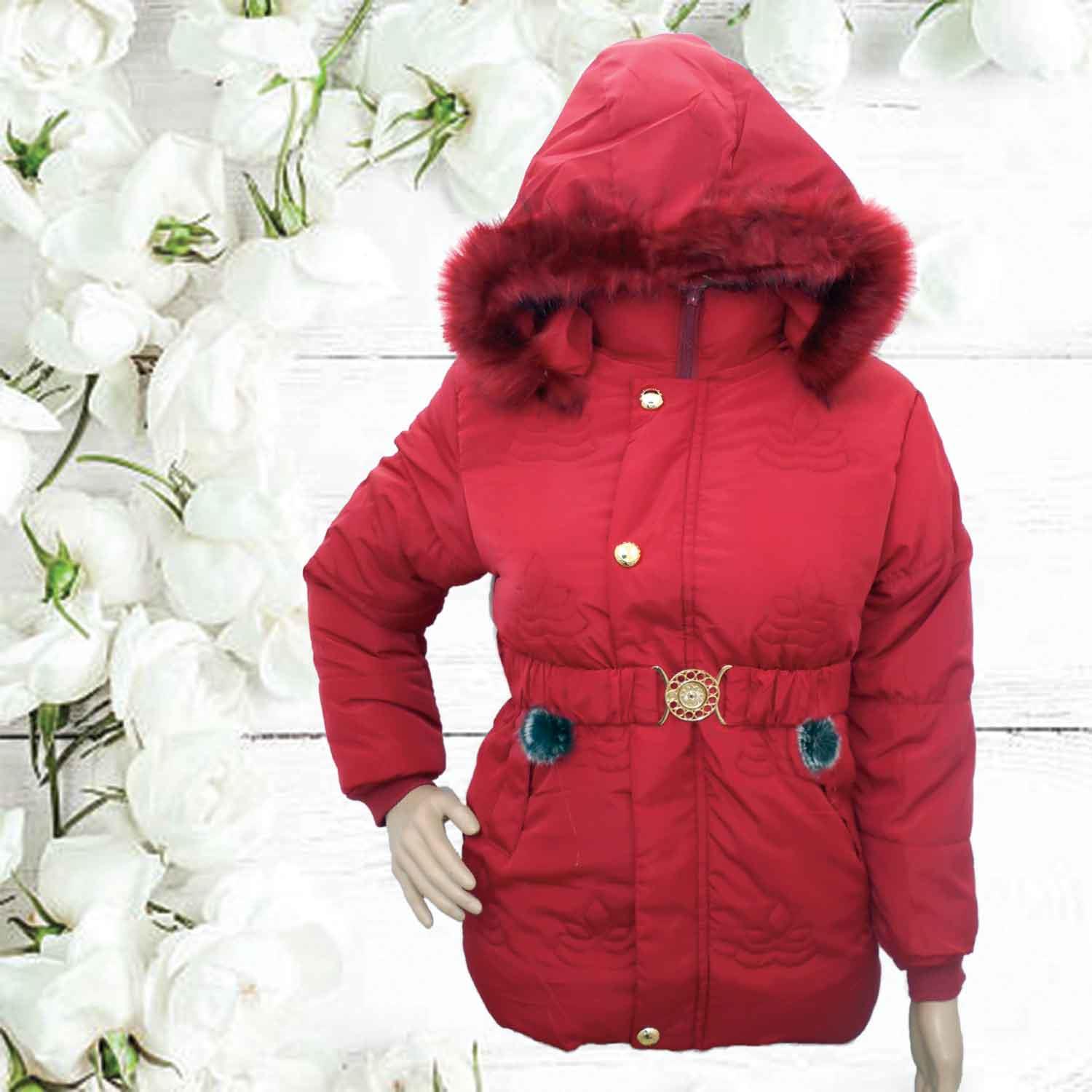 LADIES JACKET-65 GULSON DARK RED SIZE-L