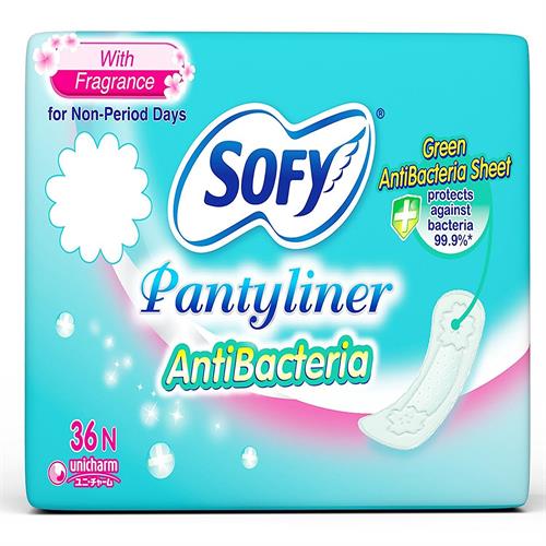 SOFY ANTI BACTERIA PANTYLINER 36PCS