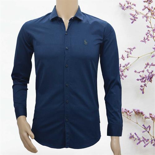 APOLLO CASUAL SHIRT NAVY BLUE- M