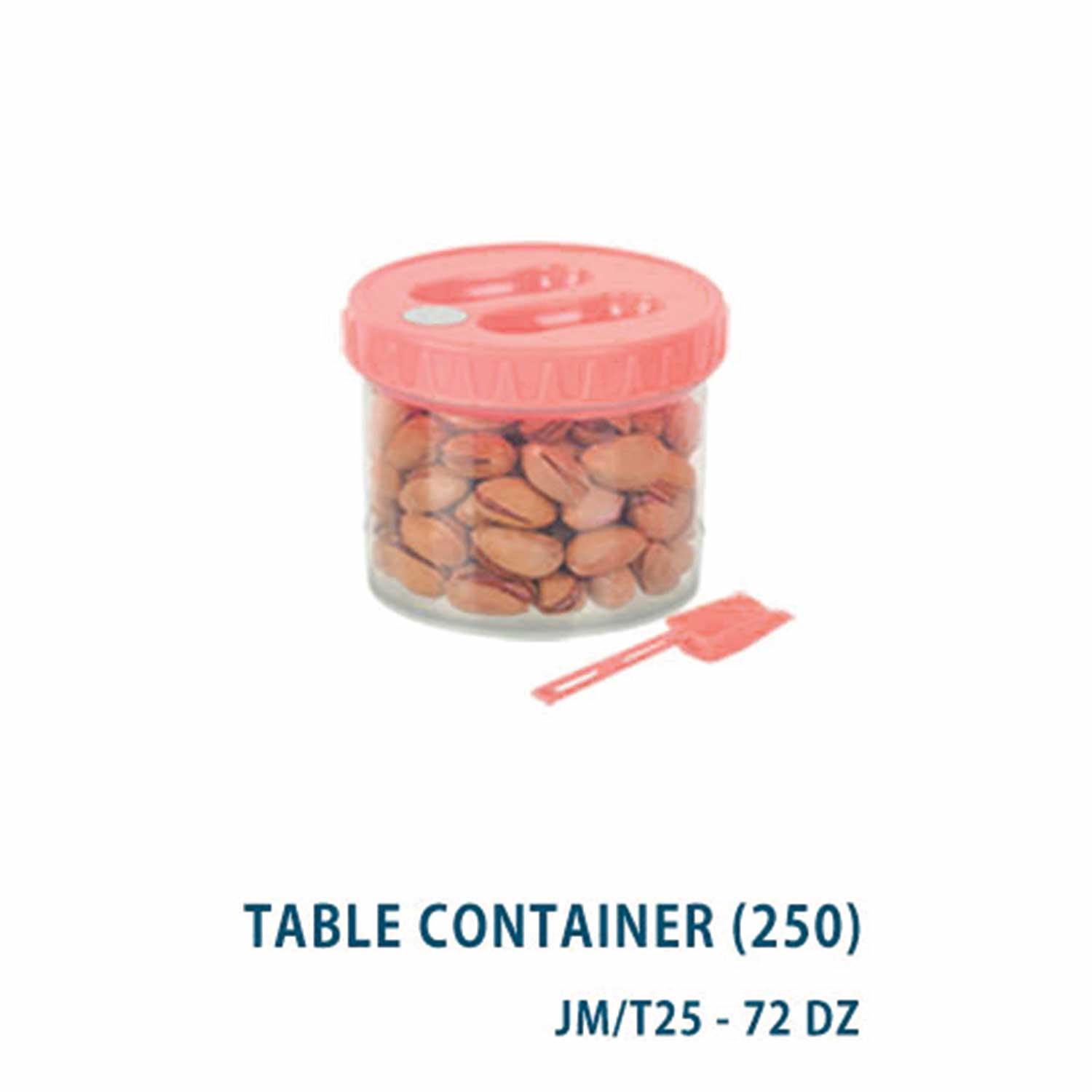 BHAWANI TABLE CONTAINER 250ML PINK  1PC