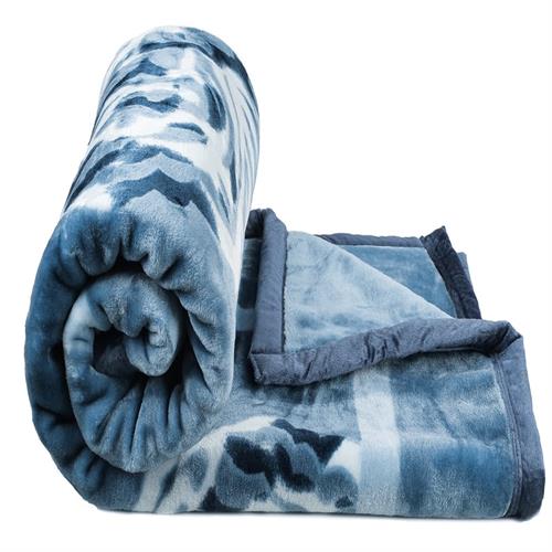 SUPER SOFT BLANKET PRINTED SKY BLUE - KING SIZE