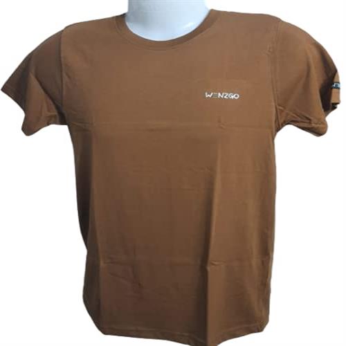 V CREATION MENS T-SHIRT BROWN-XXL