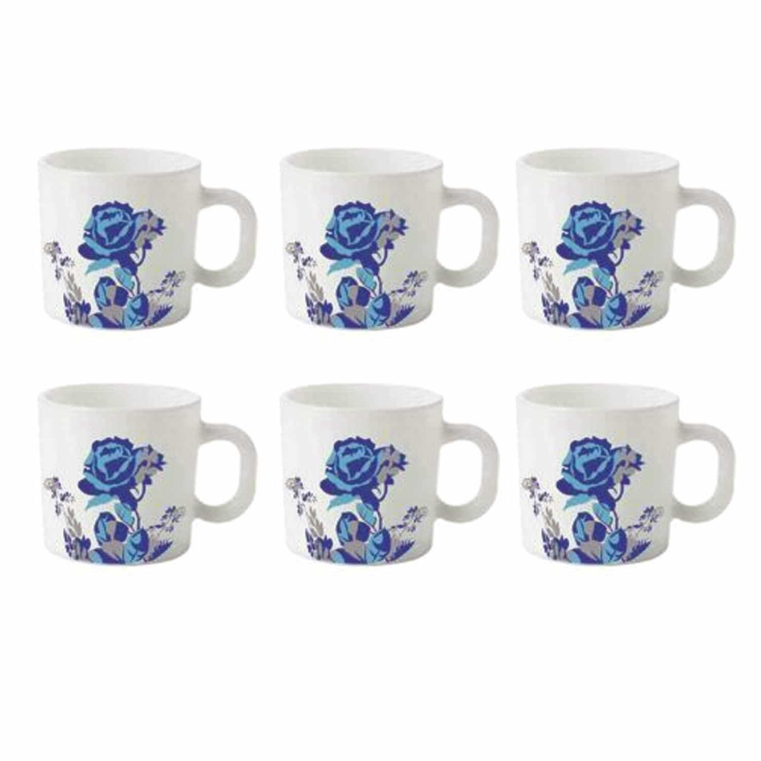 BOROSIL LARAH BLUE CASCADE CUP SET