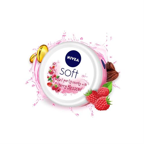 NIVEA Soft Light Moisturizer Berry Blossom 200ml