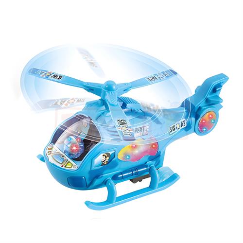 ELECTRIC HELICOPTER WITH LIGHT & MUSIC BLUE