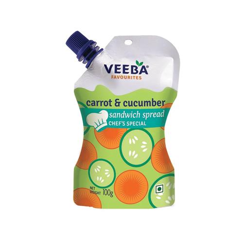 VEEBA CARROT & CUCUMBER SANDWICH SPREAD 100 GM