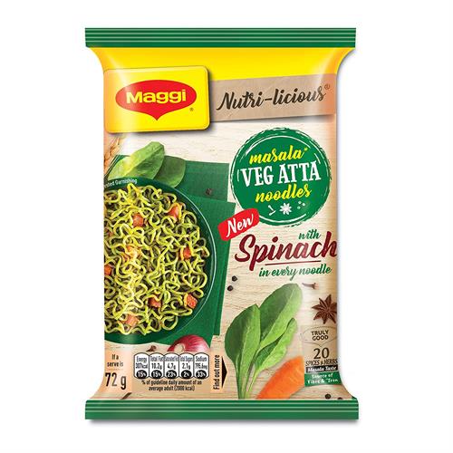 MAGGI VEG AATA SPINACH NUD.72GM