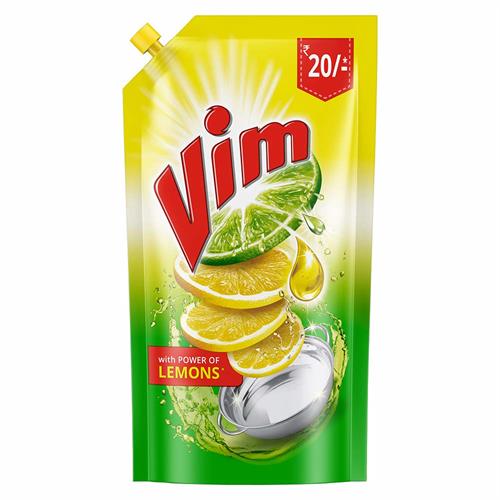 VIM DROP LIQUID LEMON POUCH 140ML