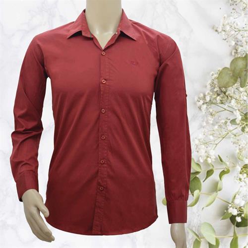 DELTA CASUAL SHIRT MAROON- M