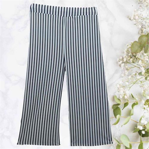 PLAZO PARIS NAVY BLUE WHITE LINING FREE SIZE