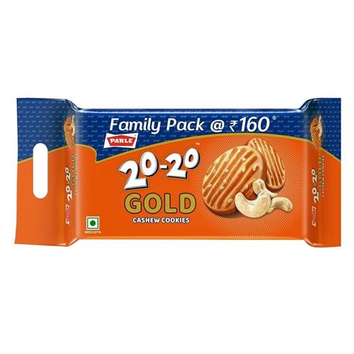 PARLE 20-20 GOLD CASHEW COOKIES 604.8 GM