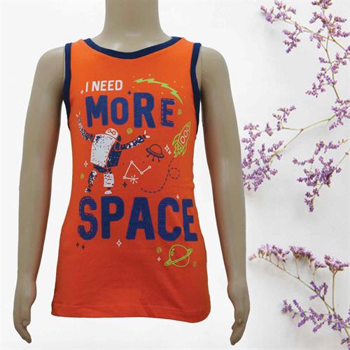 RB KID'S HALF T-SHIRT ORANGE-FREE SIZE
