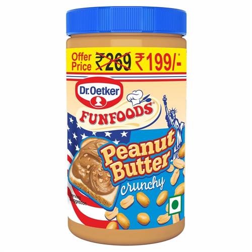 FUNFOOD PEANUT BUTTER CRUNCHY 750GM