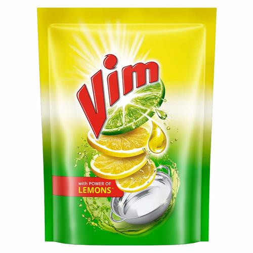 VIM LEMON LIQUID POUCH 500ML