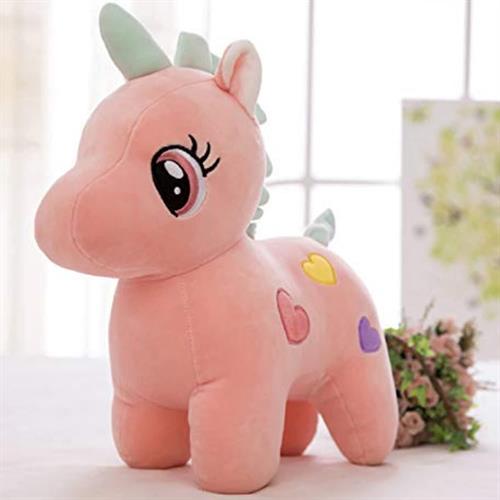 SOFT TOYS - HORSE (WHITE & PINK )