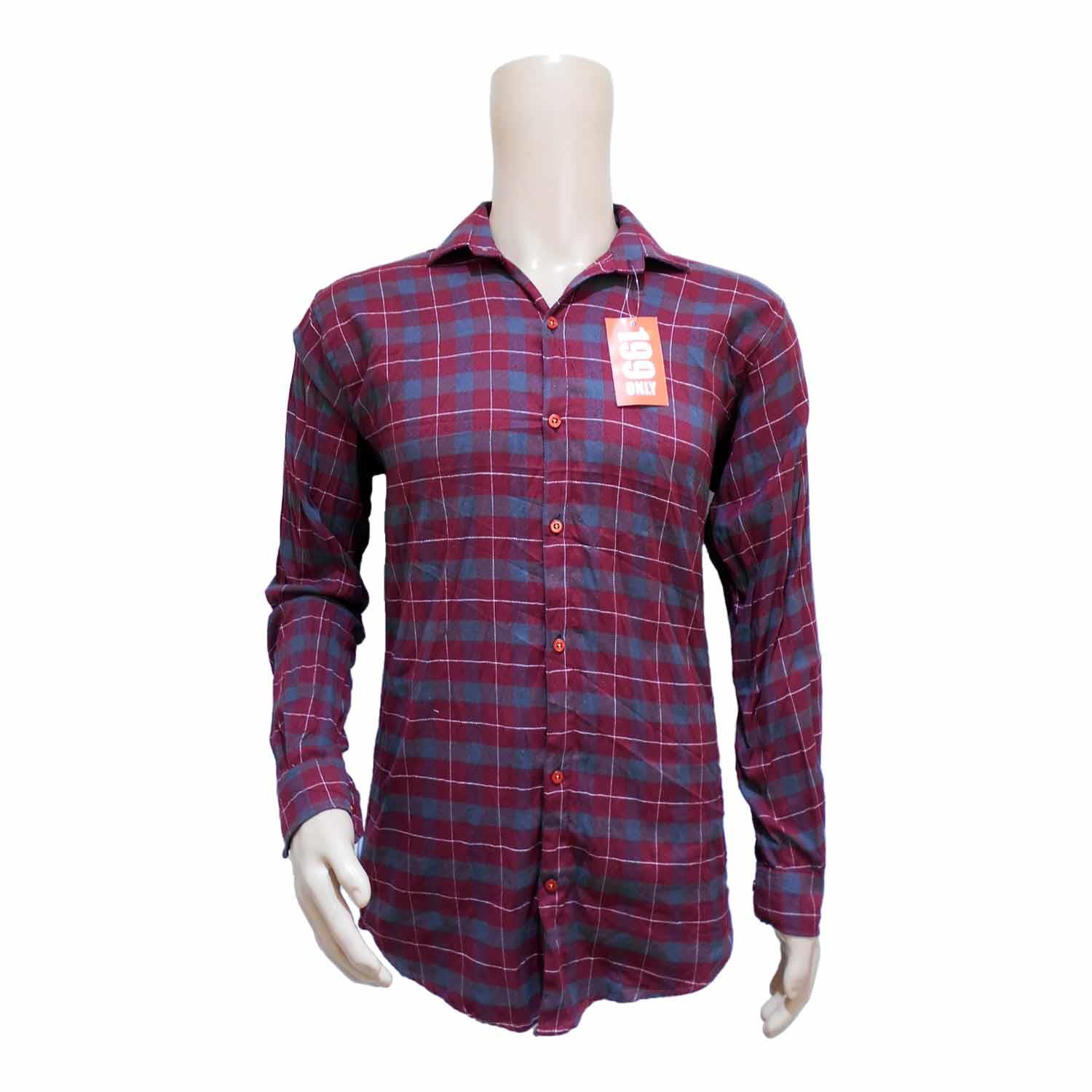 MEN'S LOOX SHIRT MARRON SIZE-M