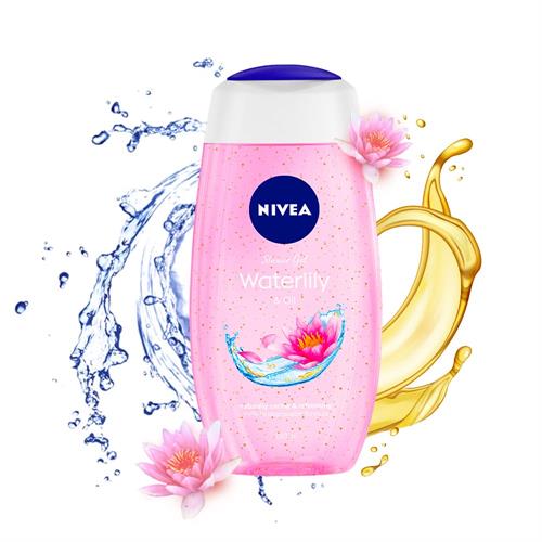 NIVEA SHOWER GEL WATERLILY $ OIL 250ML