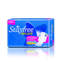 STAYFREE SECURE EXTRA LARGE 20PADS