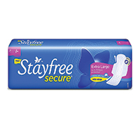 STAYFREE SECURE EXTRA-LARGE WINGS SANITARY PAD 6PD