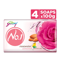 GODREJ NO.1 ROSE SOAP 4+1 100G