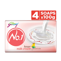 GODREJ NO 1 SAFFRON MILK 4*100GM