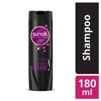 SUNSILK BLACK SHAMPOO 180ML