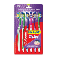 COLGATE ZIGZAG TOOTHBRUSH 6 PACK