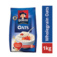 QUAKER OATMEAL POUCH 1KG