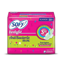 SOFY ANTI-BACTARIA XL WINGS SANITARY PAD 30PD