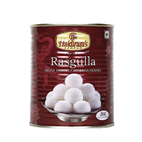 HALDIRAM RASGULLA TIN 500GM