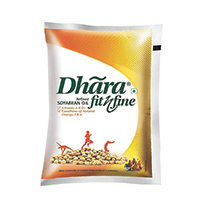 DHARA SOYA OIL POUCH 1LTR