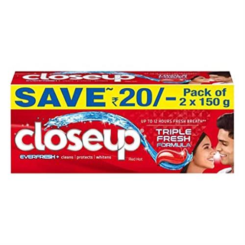 CLOSE UP TRIPLE FRESH 2X150GM