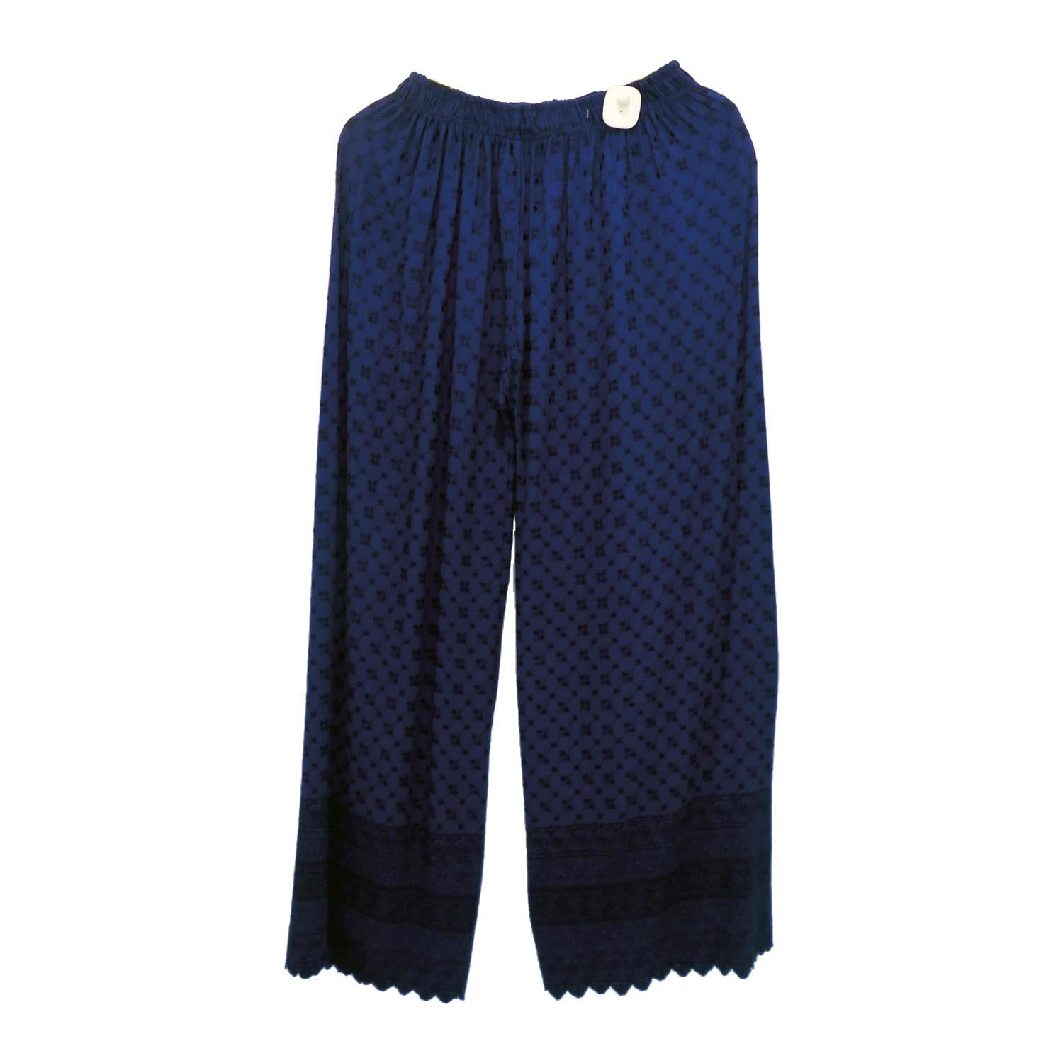 PLAZZO PARIS NAVY BLUE FREE SIZE