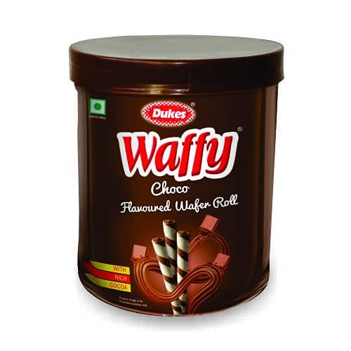 Dukes Waffy Rolls Jar Chocolate 250 GM