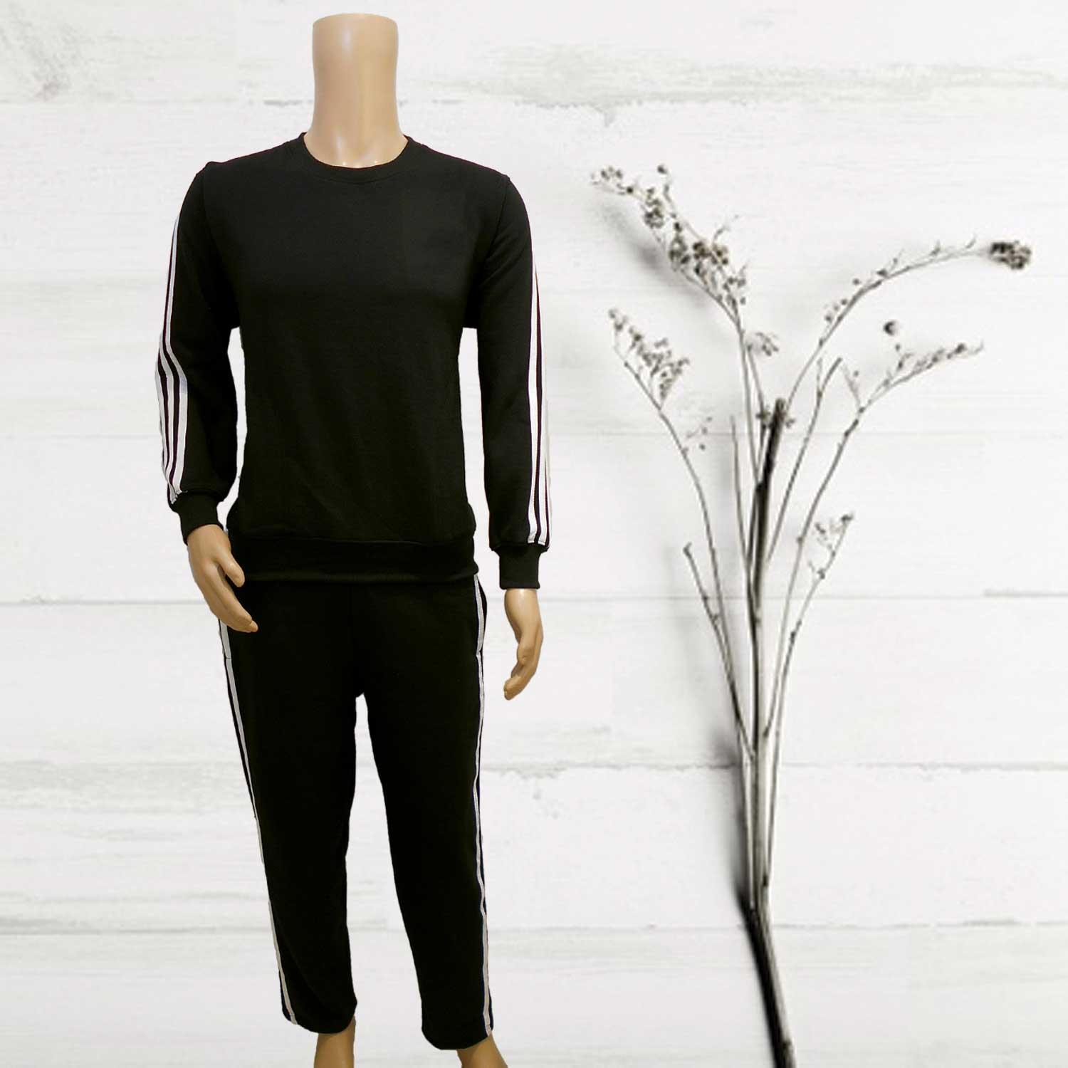 MENS WINTER TRACK SUIT BLACK SIZE-L