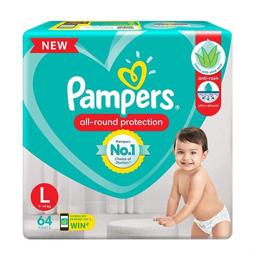 PAMPERS PNT LG 64PD