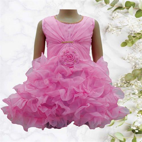 CREATION GIRLS FROCK LIGHT PINK- 20