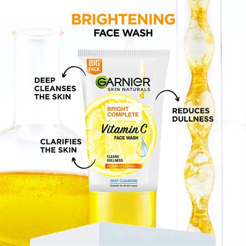 Garnier Skin Naturals Bright Complete Vitamin C Facewash, 150g