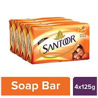 SANTOOR SANDAL & TURMERIC SOAP 4+1 100GM