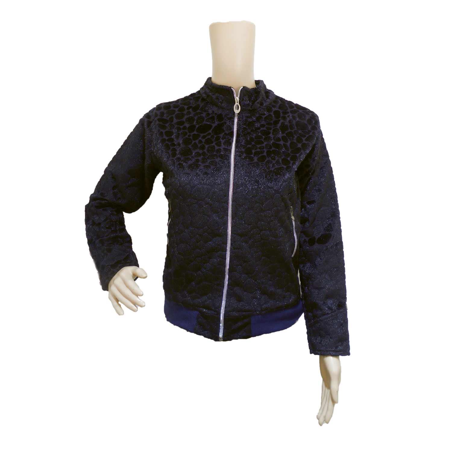 LADIE'S MISFIT JACKET VELVET BLACK