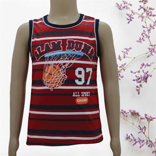 CHAMPS KID'S HALF T-SHIRT RED- FREE SIZE